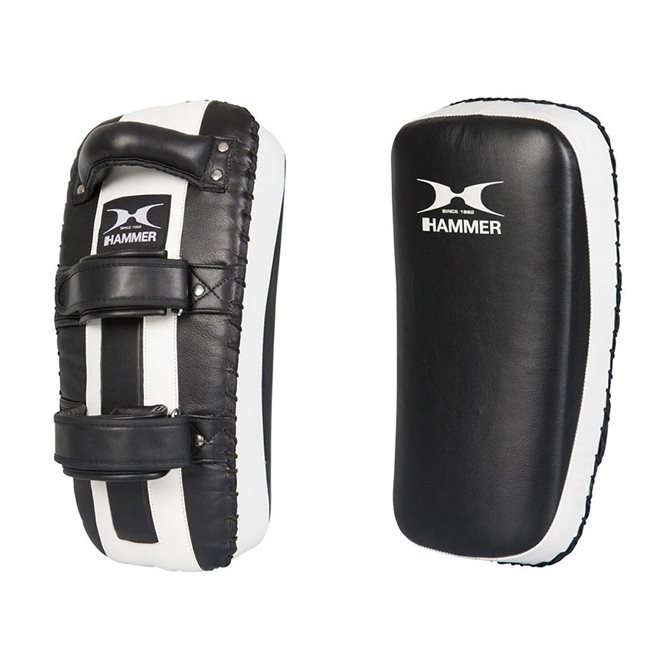 Läs mer om Hammer Boxing Curved Leather Thai Pad - Par, Mitts