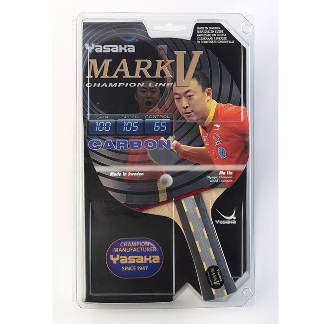 Läs mer om Yasaka Racket Mark V Carbon, Bordtennis