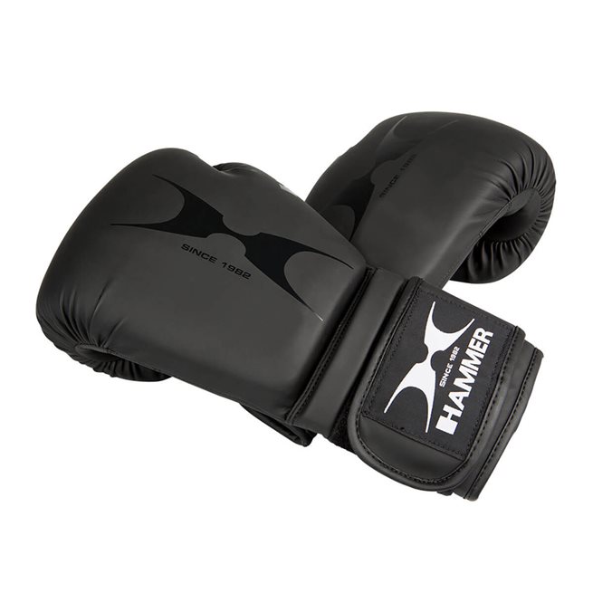 Hammer Boxing Boxing Boxing Gloves, Pu, Black, Boxnings- & Thaihandskar