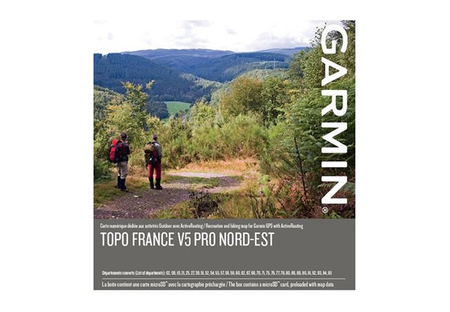 Läs mer om Garmin TOPO Frankrike v5 PRO, nordöstra Garmin microSD™-/SD™-kort