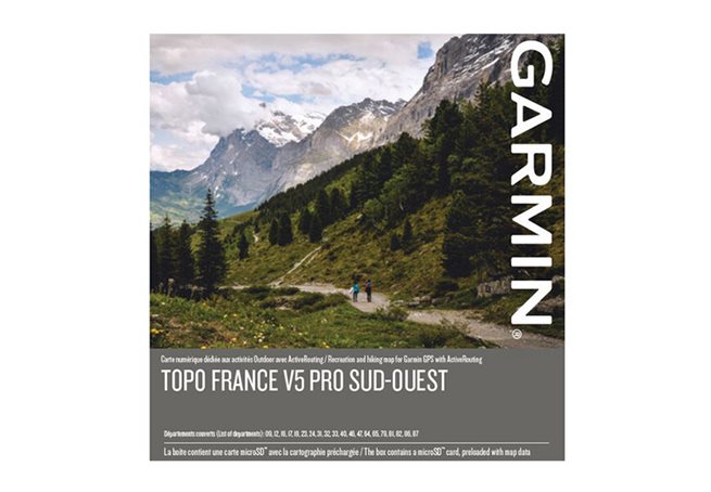 Läs mer om Garmin TOPO Frankrike v5 PRO, sydväst Garmin microSD™-/SD™-kort