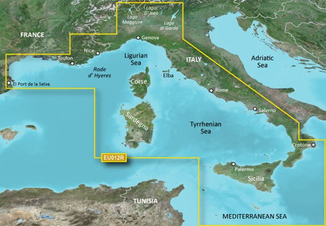 Läs mer om Garmin Mediterranean Sea, Central-West Garmin microSD™/SD™ card: HXEU012R