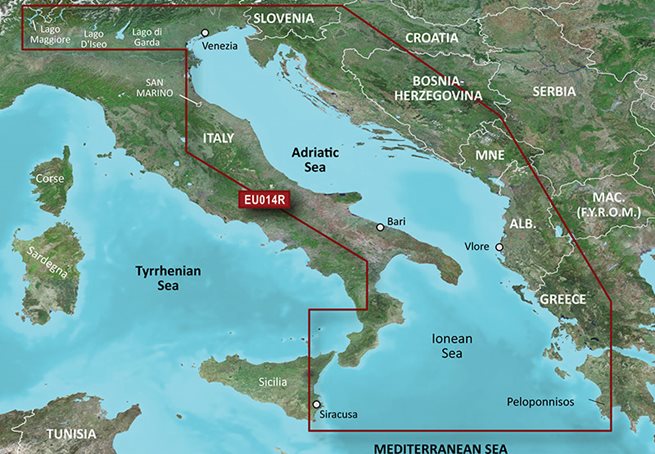 Läs mer om Garmin Italy, Adriatic Sea Garmin microSD™/SD™ card: HXEU014R