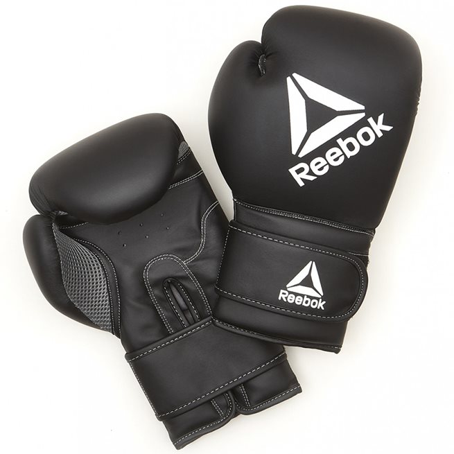 Läs mer om Reebok Retail 16 Oz Boxing Gloves - Black/White, Boxnings- & Thaihandskar