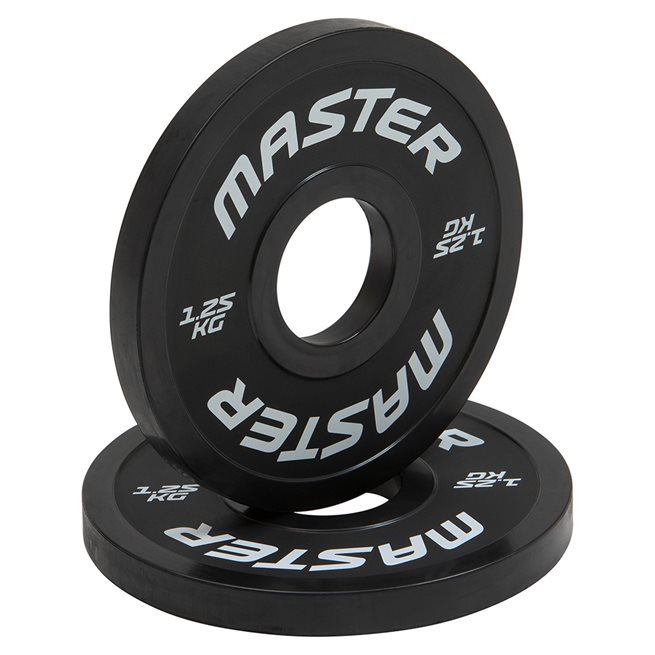Läs mer om Master Fitness Change Plate 2 X 1,25 kg, Viktskiva Gummerad