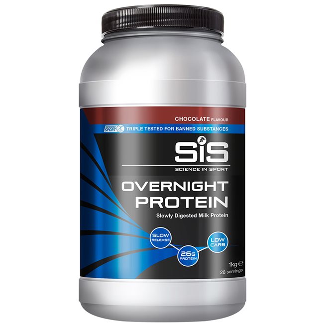 SIS Overnight Protein Choklad 1kg, Proteinpulver