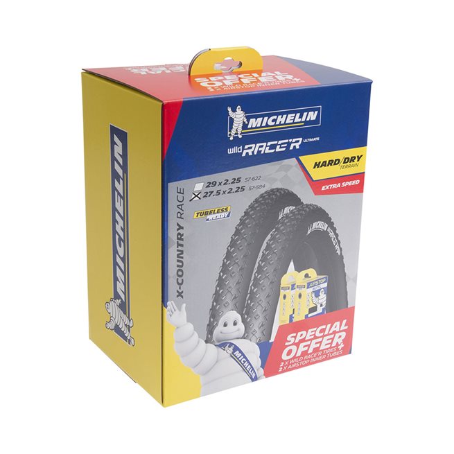 Läs mer om Michelin Wild RaceR Kit 27,5 Folding Tire 27,5 X 2,25, Cykeldäck