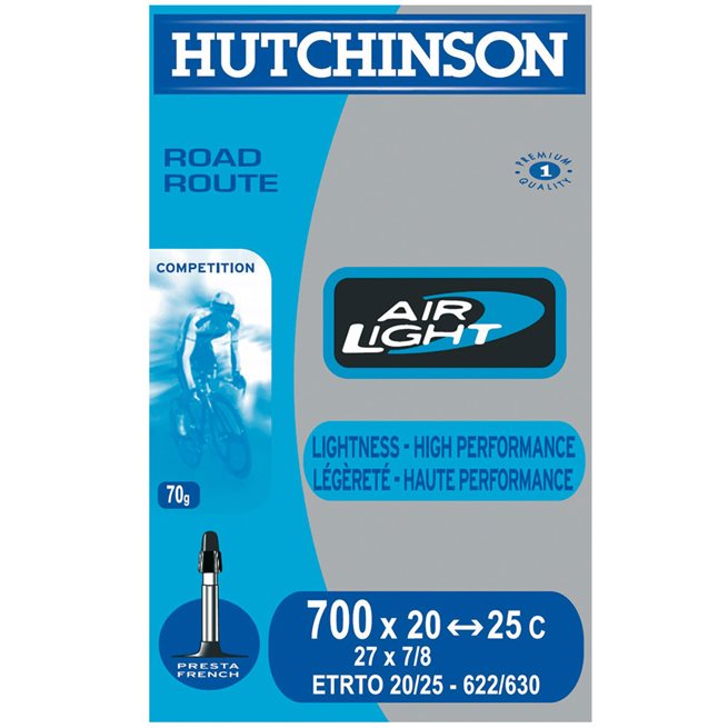 Hutchinson Air Light, 20/25-622, Racerventil, 60 mm, Cykelslang