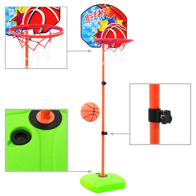 Läs mer om vidaXL Basketkorg med boll för barn