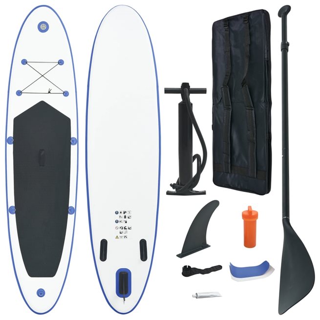 Läs mer om vidaXL SUP surfingbräda uppblåsbar blå och vit