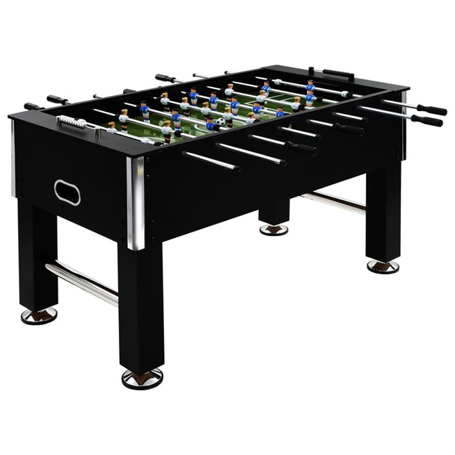 Läs mer om vidaXL Fotbollsbord stål 60 kg 140x74,5x87,5 cm svart