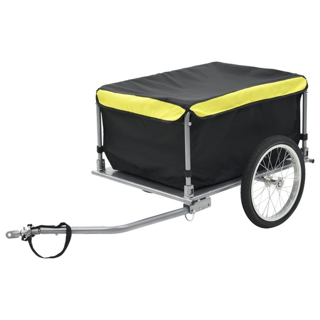 Läs mer om vidaXL Cykelvagn 65 kg svart/gul