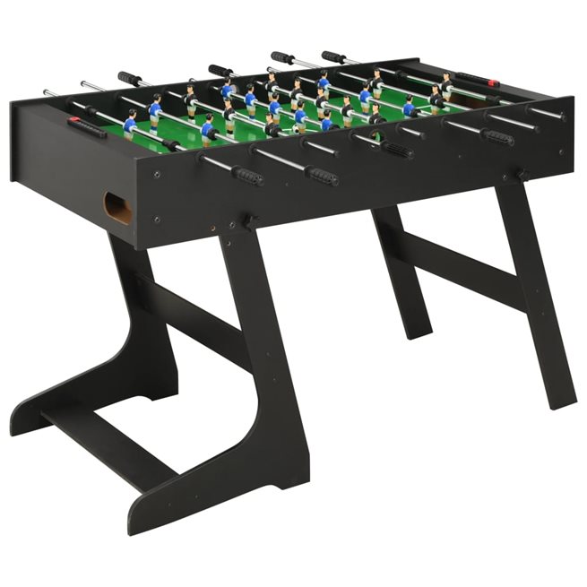 Läs mer om vidaXL Fotbollsbord hopfällbart 121x61x80 cm svart