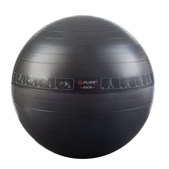 Läs mer om vidaXL Träningsboll 65 cm svart