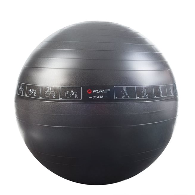 Läs mer om vidaXL Träningsboll 75 cm svart