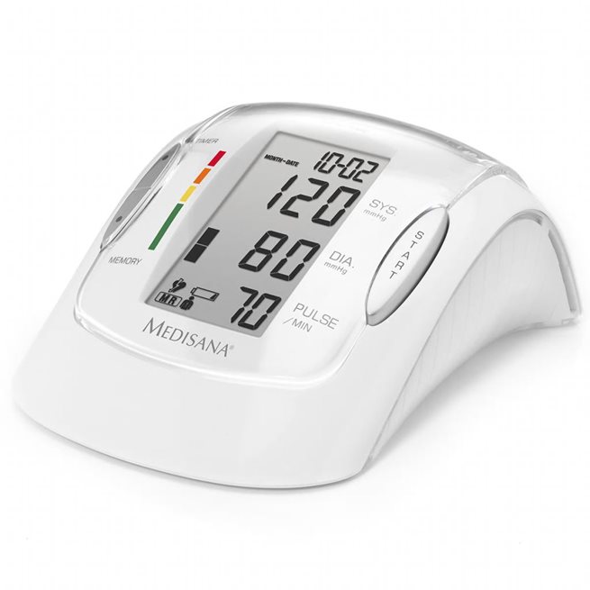 Läs mer om vidaXL Blodtrycksmätare för överarm MTP Pro vit
