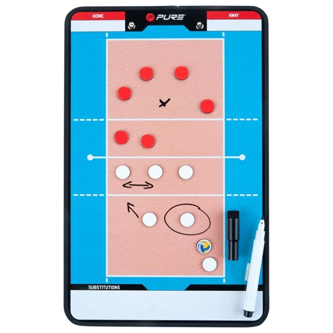 Läs mer om vidaXL Dubbelsidig taktikplatta volleyboll 35x22 cm