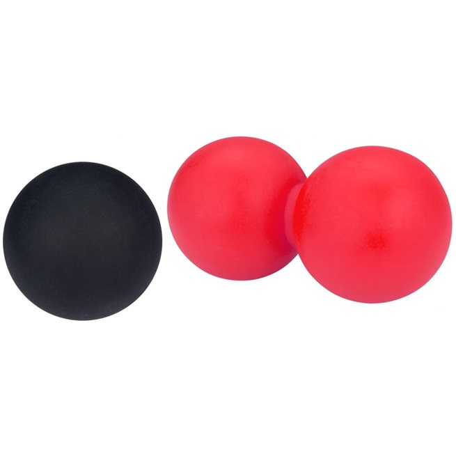 Läs mer om vidaXL Lacross-/massageboll set rosa och svart