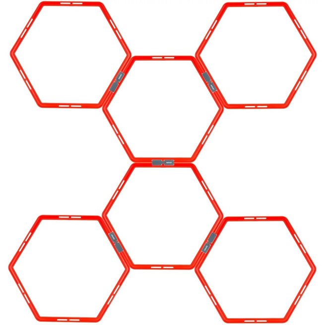vidaXL Träningsringar 6 delar hexagon