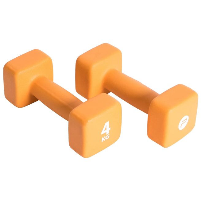 Läs mer om vidaXL Hantelset 2x4 kg neopren orange